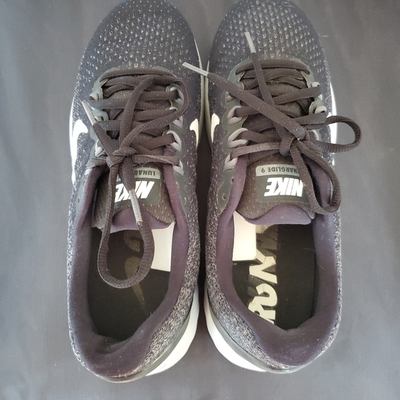 Nike Lunar Glide 9.5 Dark Gray Running Trainers Sneakers - Picture 8 of 12